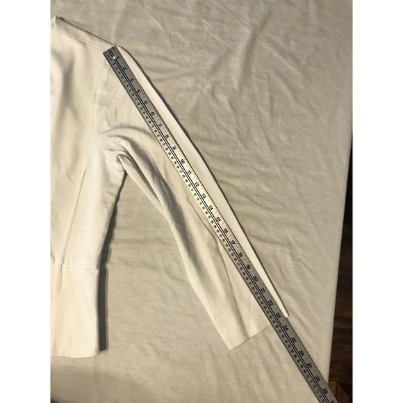 NWT Mary Crafts Button Up Down Retro Ruffled White size 16 Work Casual Blouse - Picture 9 of 9